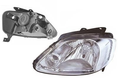 koplamp, H4, elektr verstelb, links, 2007-VW Fox, 2005 -