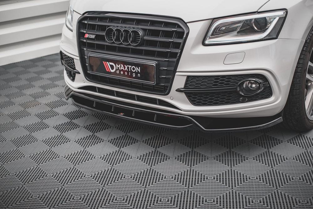 Voorspoiler Audi SQ5 Q5 S-Line MK1 8R Glans Zwart