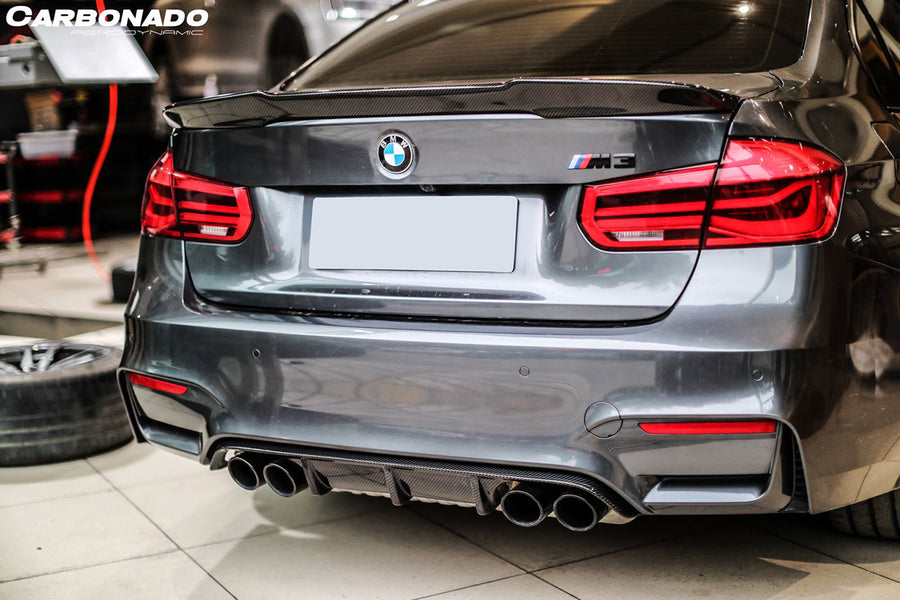 BMW M3 F80 / 3 Series F30 F35 VRS Style Carbon Fiber Spoiler 2014-2020