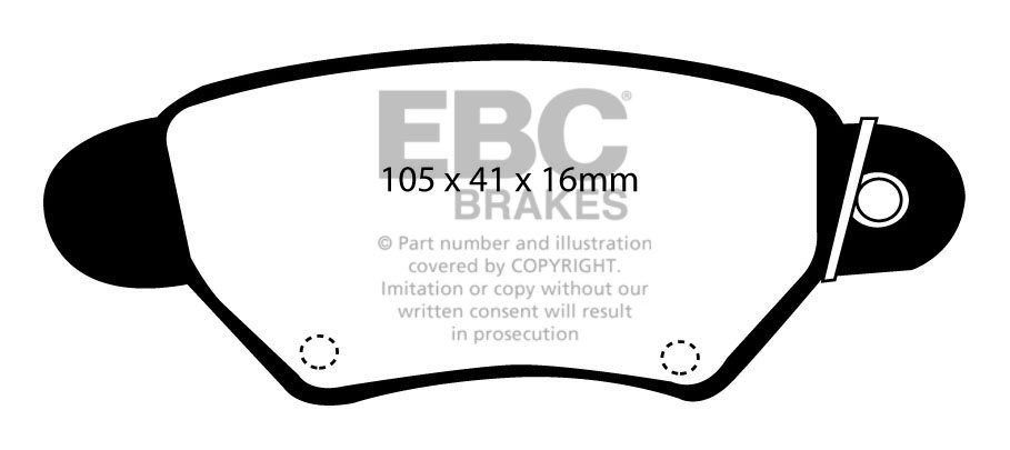 EBC Brakes VAUXHALL (OPEL) Astra 2.0 TD 98-2005 Remblokken achte