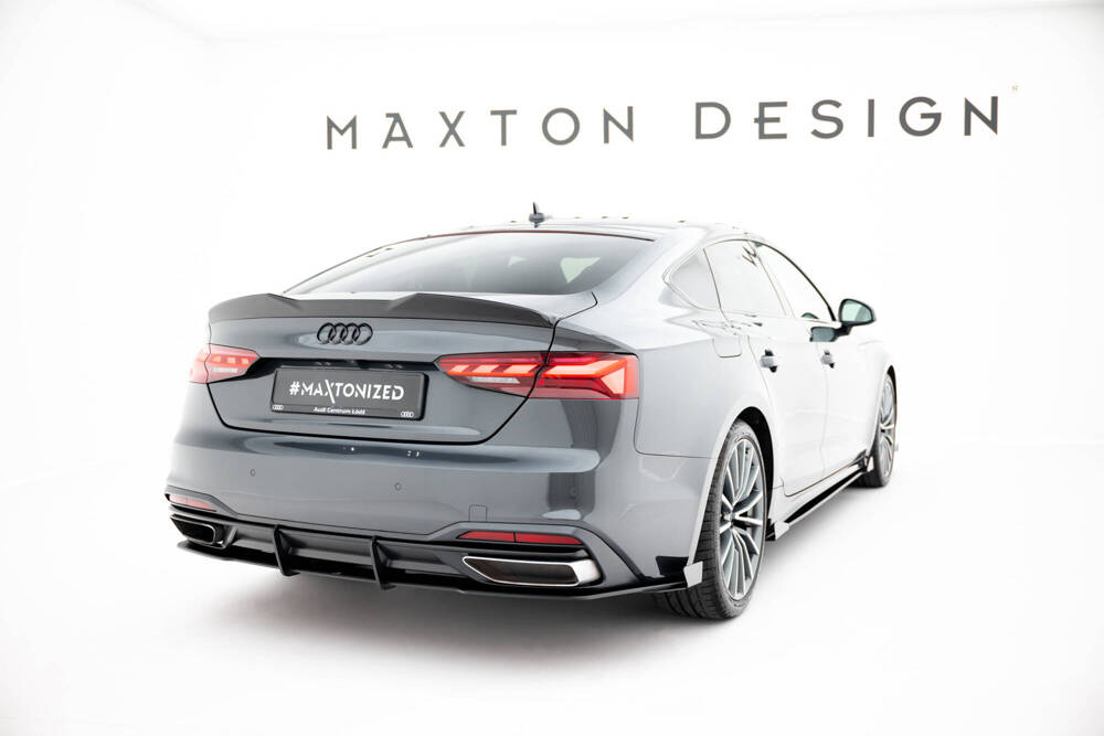 Achterzij Flaps Audi A5 F5 Facelift Maxton Glanzend zwart