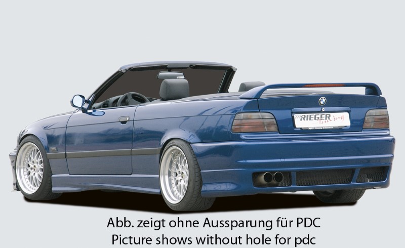 Achterspoiler BMW E36 Sedan zonder 3e remlicht Rieger