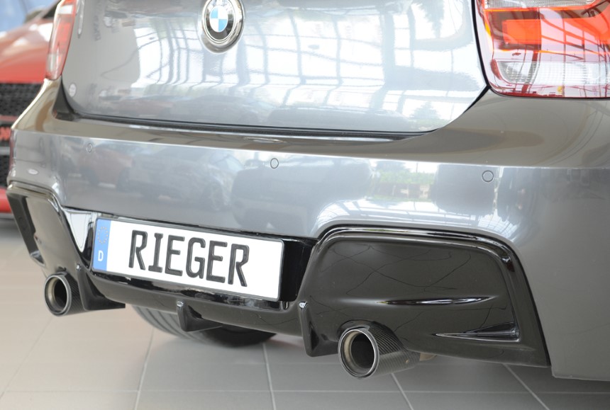 Diffuser BMW 1-Serie F20/F21 M135i / M Pakket Rieger Glans Zwart