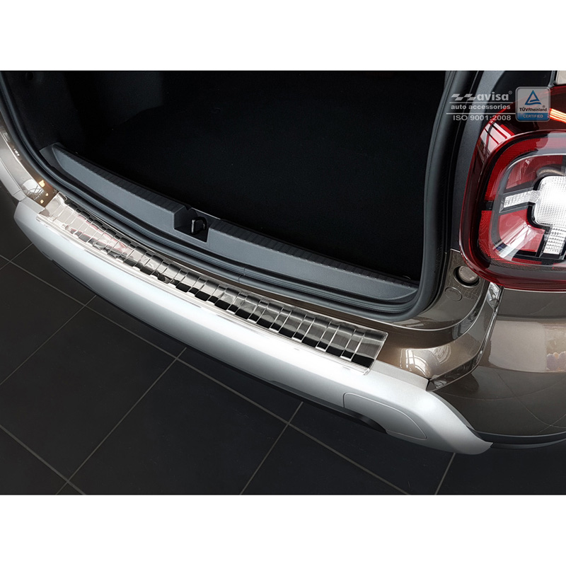 RVS Achterbumperprotector  Dacia Duster II 2018-2021 & FL 2021-2024 'Ribs'