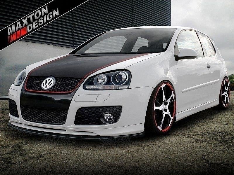 Voordiffuser VW Golf 5 GTI Votex Glans Zwart