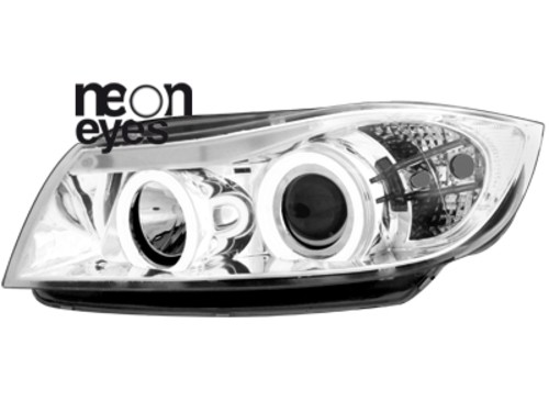 Koplampen BMW E90/E91 Angel Eyes Ice CCFL
