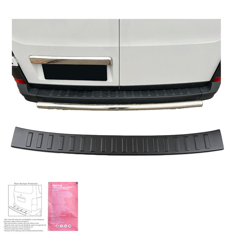Achterbumper beschermlijst  Volkswagen Crafter MK2 2016- & MAN TGE MK1 PreFacelift 2016- - Matzwart