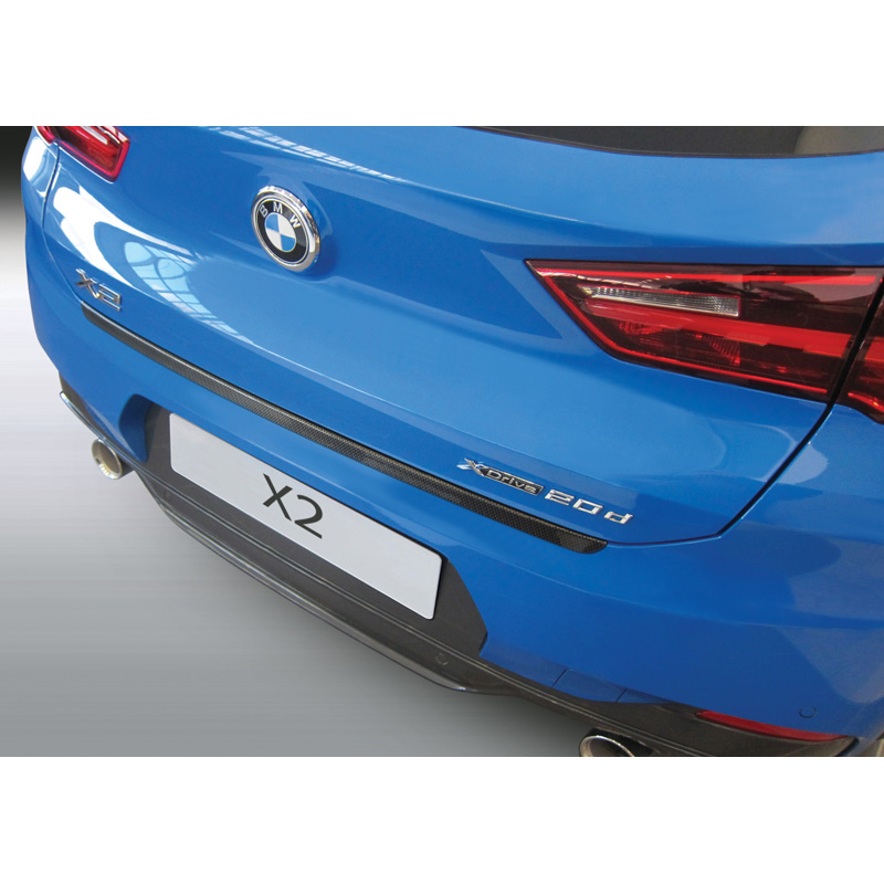ABS Achterbumper beschermlijst  BMW X2 F39 SE/M-Sport/X 3/2018- Zwart