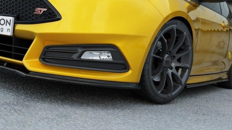 Voorspoiler Ford Focus ST Mk3 FL V.1 Glanzend Zwart