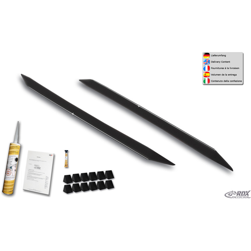RDX Racedesign Sideskirts 'Slim'  KIA Ceed Hatchback (CD) 2018- (ABS zwart glanzend)