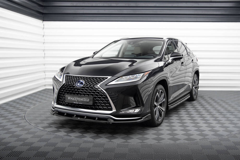 Voorspoiler Lexus RX Mk4 Facelift 2019 -  2022 Maxton Glans Zwart
