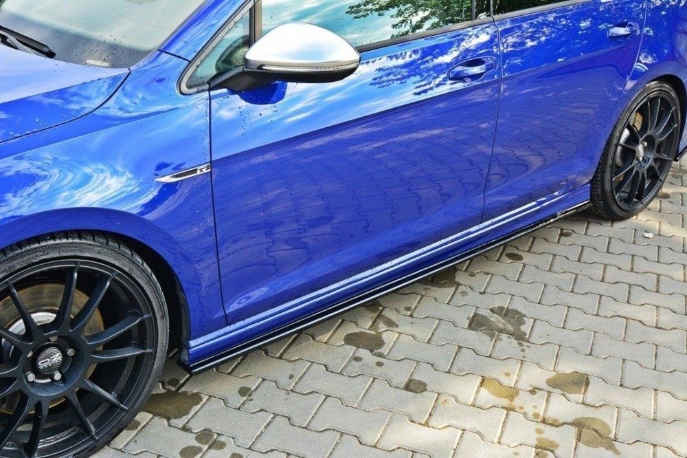 Zijskirts VW Golf 7 R / R-Line Hatchback & Estate Glans Zwart