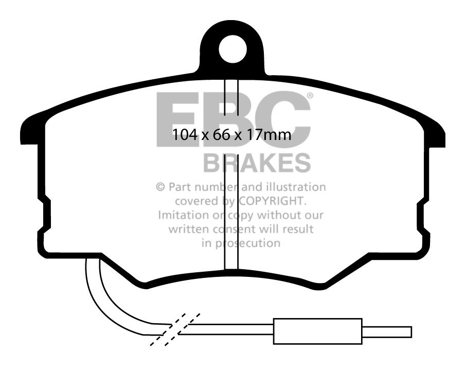 EBC Brakes FIAT Croma 1.6 86-88 Remblokken voorzijde