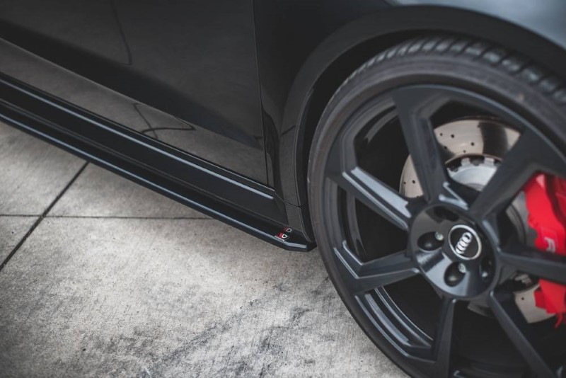 ZijSkirts Diffusers V.2 Audi RS3 8V Sportback Facelift Glanzend Zwart