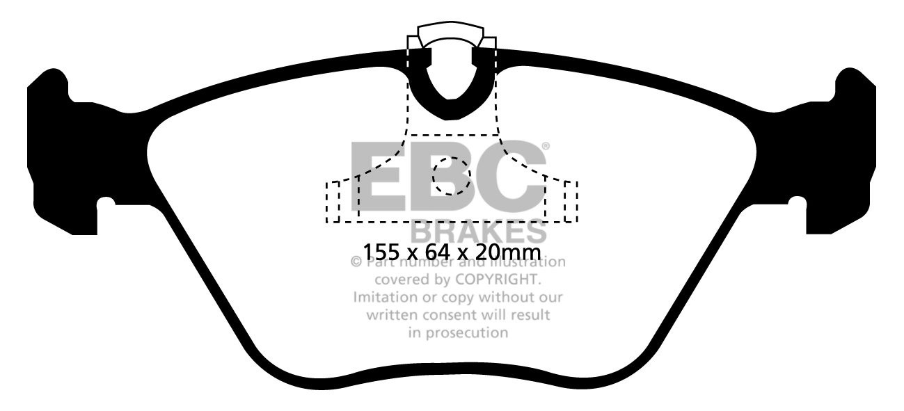 EBC Brakes BMW X3 2.0 TD (20d)(E83) 2005-2010 Remblokken voorzij