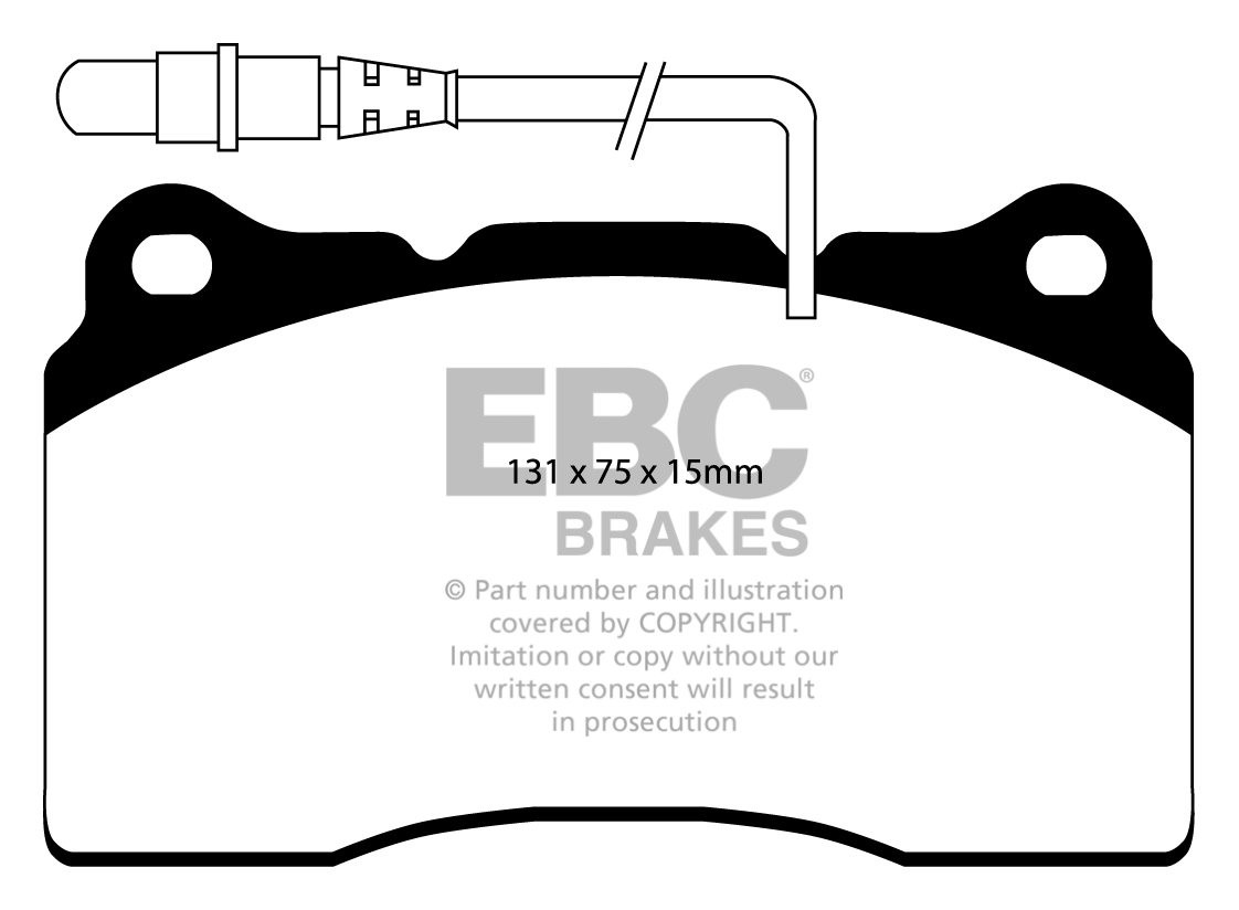 EBC Brakes FIAT Ulysse 3.0 2002-2010 Remblokken voorzijde greens
