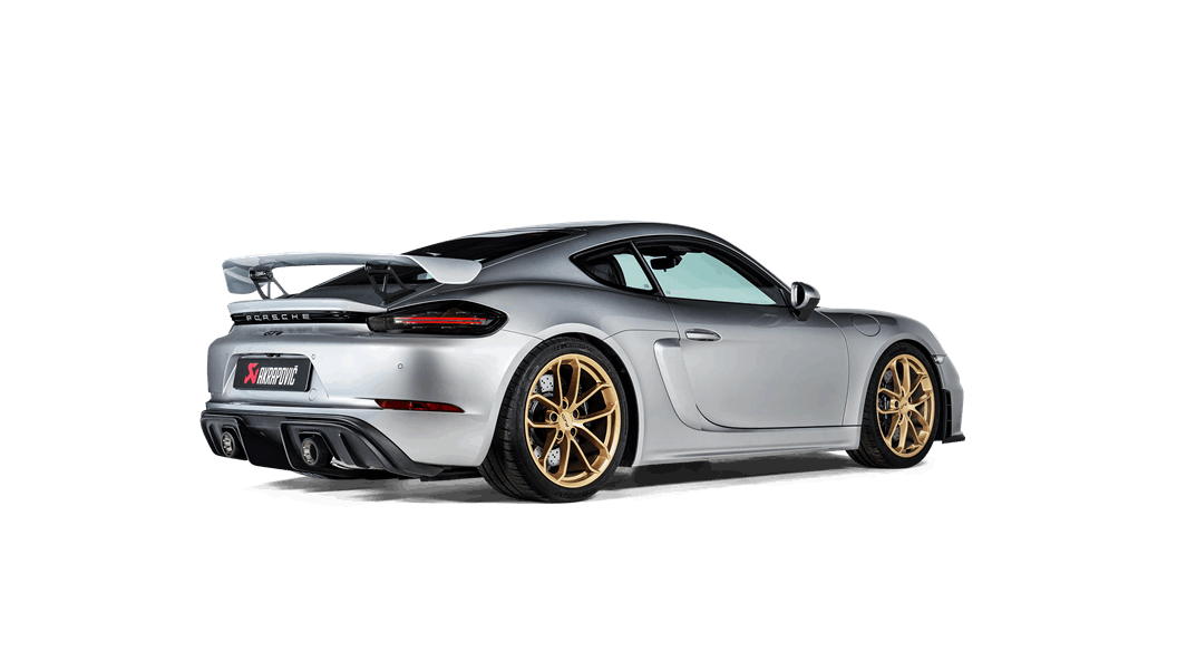 Akrapovic Porsche 718 Cayman Gt4 With Gpf – Matte Carbon Diffuser