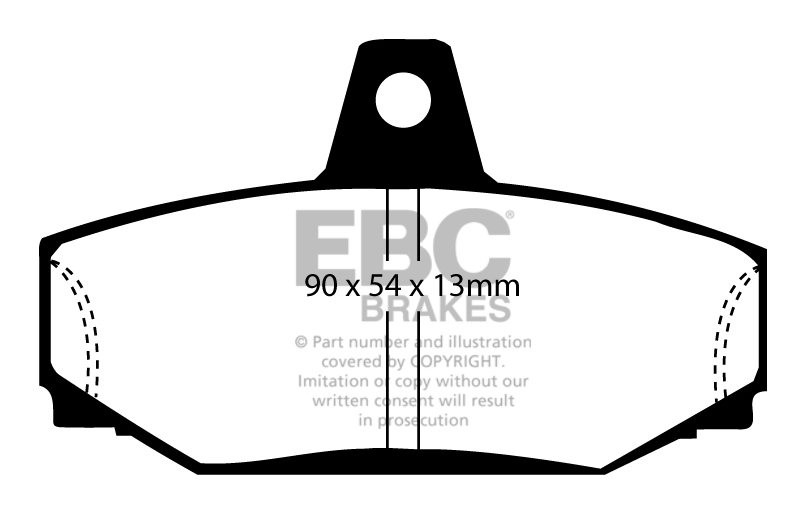 EBC Brakes VOLVO 780 2.0 Turbo 88-90 Remblokken achterzijde