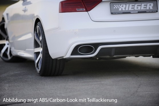 Achterbumper Diffusor Audi A5 B8/B81 S-line Rieger Glanzend 11-