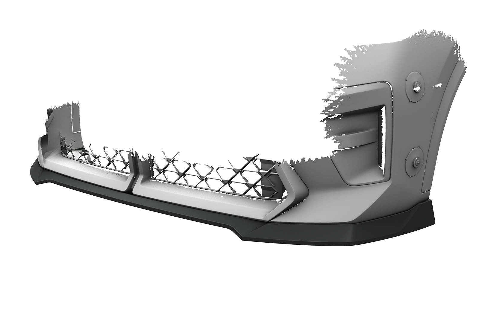 Voorspoiler BMW X2 / iX2 (U10) glans zwart