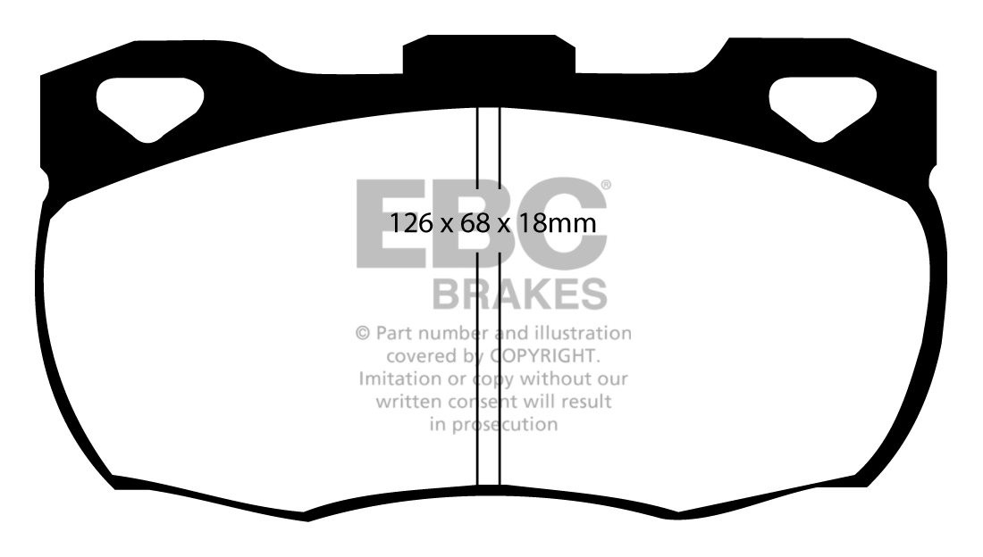 EBC Brakes LAND ROVER Defender 110/130 2.5 90-93 Remblokken voor