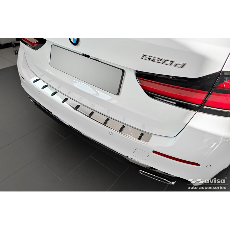 RVS Achterbumperprotector  BMW 5-Serie G31 FL Touring 2020-2024 excl. M-Sport 'STRONG EDITION'