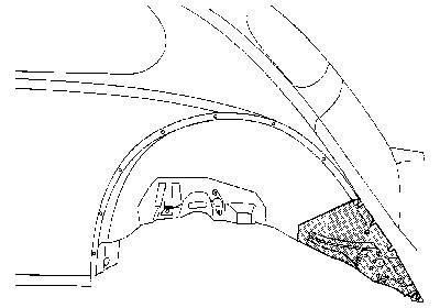 bumpersteun, links, 1968-VW Kever