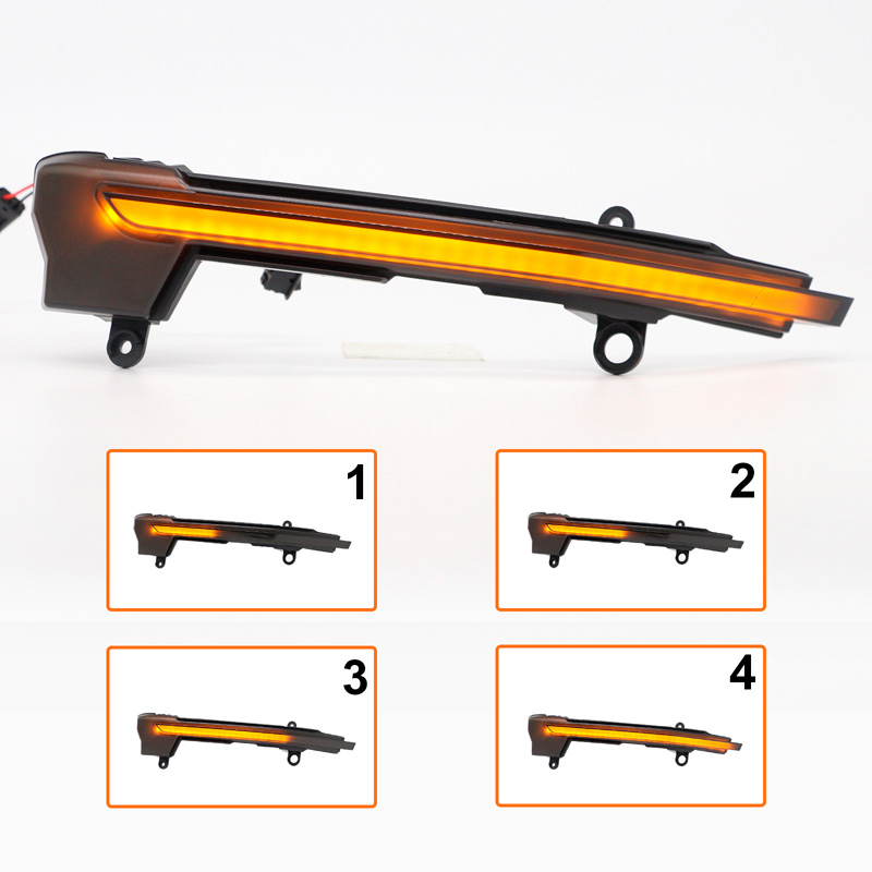 Set LED Zijspiegel-Knipperlichten  Seat (Cupra) Ateca 2016- & Seat Tarraco 2019- - Rookgrijs - incl. Dynamic Running Light