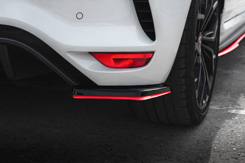 Zijdiffuser Renault Megane RS 4 Maxton Glans Zwart / Rood