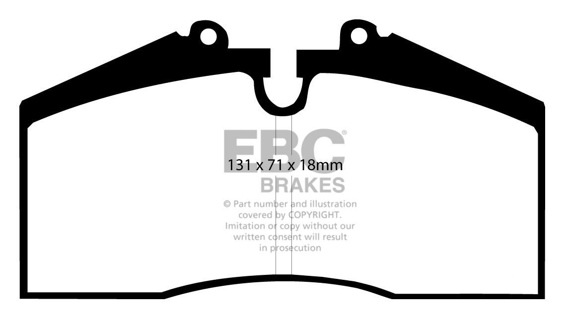 EBC Brakes PORSCHE 911 (993) 3.6 Carrera 4 94-97 Remblokken voor