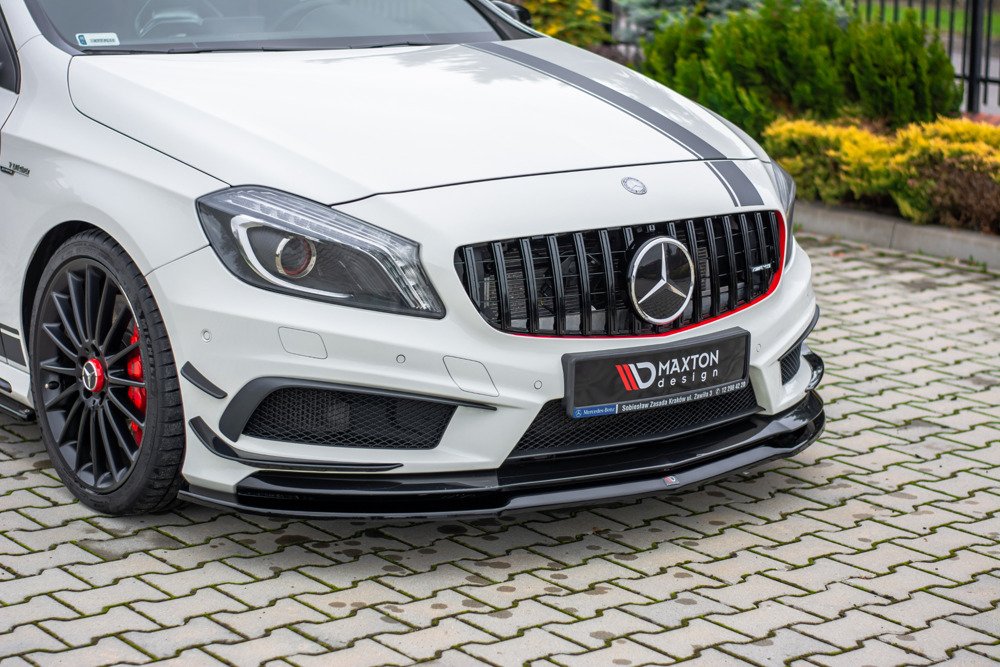 VoorSpoiler Mercedes W176 A45 AMG Glans Zwart
