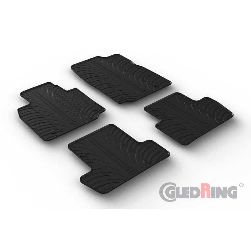 Rubbermatten  Mazda MX-30 (DR) 2020- (T profiel 4-delig + montageclips)