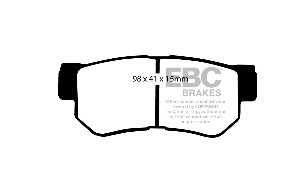 EBC Brakes HYUNDAI Getz 1.6 2004-2007 Remblokken achterzijde gre
