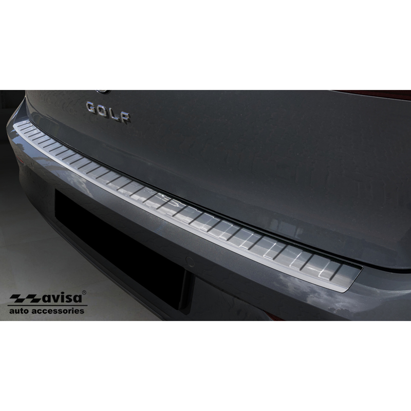 RVS Achterbumperprotector  Volkswagen Golf VIII HB 5-deurs 2020-2024 & FL 2024- 'Ribs'