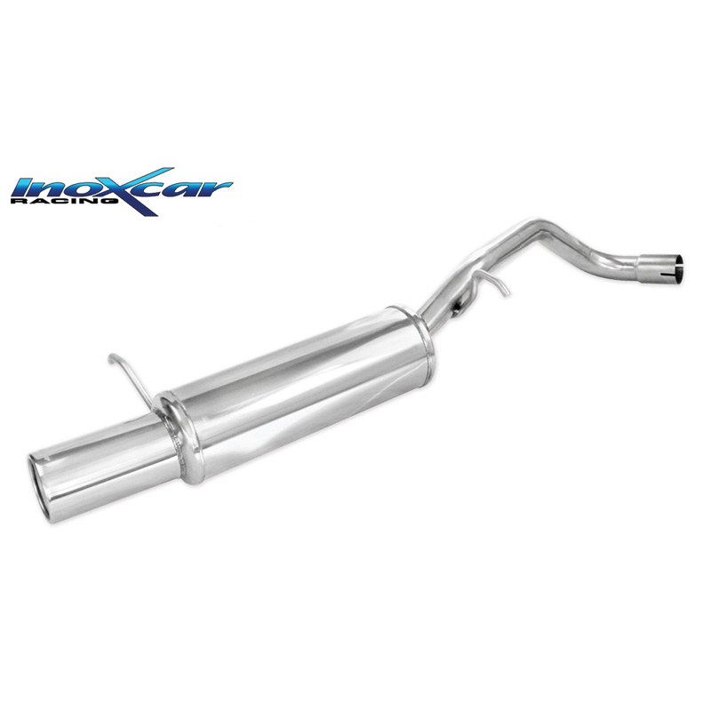100% RVS Sportuitlaat  Volkswagen Polo 9N 1.4 75pk 2001-2008 1x102mm
