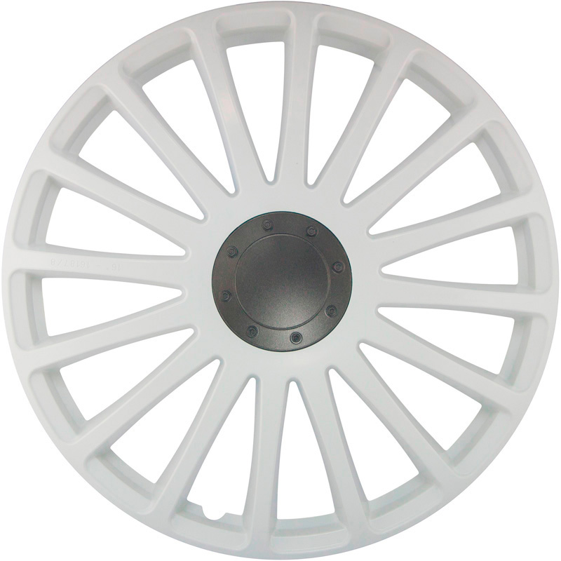 J-Tec 4-Delige Wieldoppenset Grand Prix 13-inch wit
