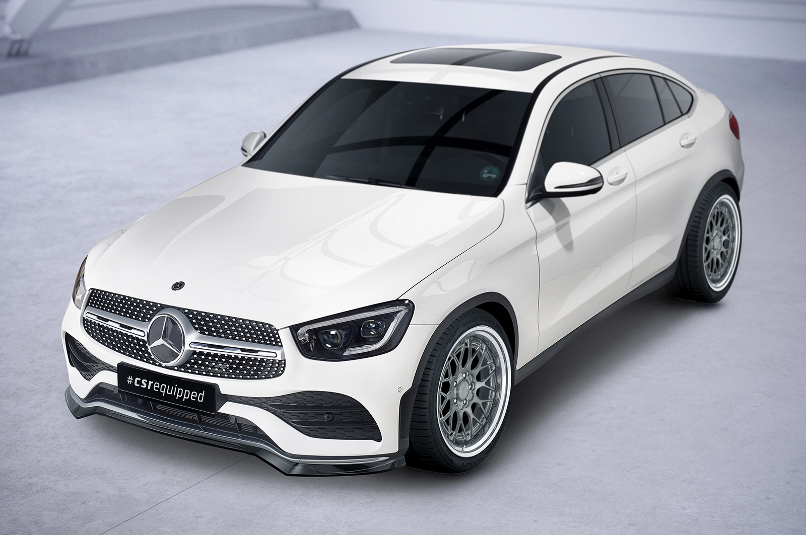 Voorspoiler Mercedes-Benz GLC (C253/X253) AMG-Line glans zwart