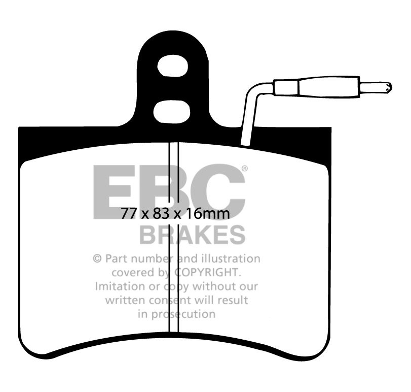 EBC Brakes HONDA Civic 1.4 2006-.. Remblokken voorzijde greenstu