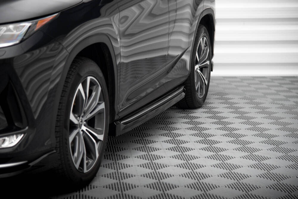 Zijskirts Lexus RX Mk4 Facelift 2019 -  2022 Maxton Glans Zwart