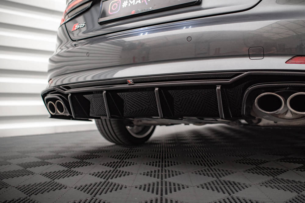 Achter Aanzet Audi S5 A5 F5 Coupe / Sportback Glanzend Zwart