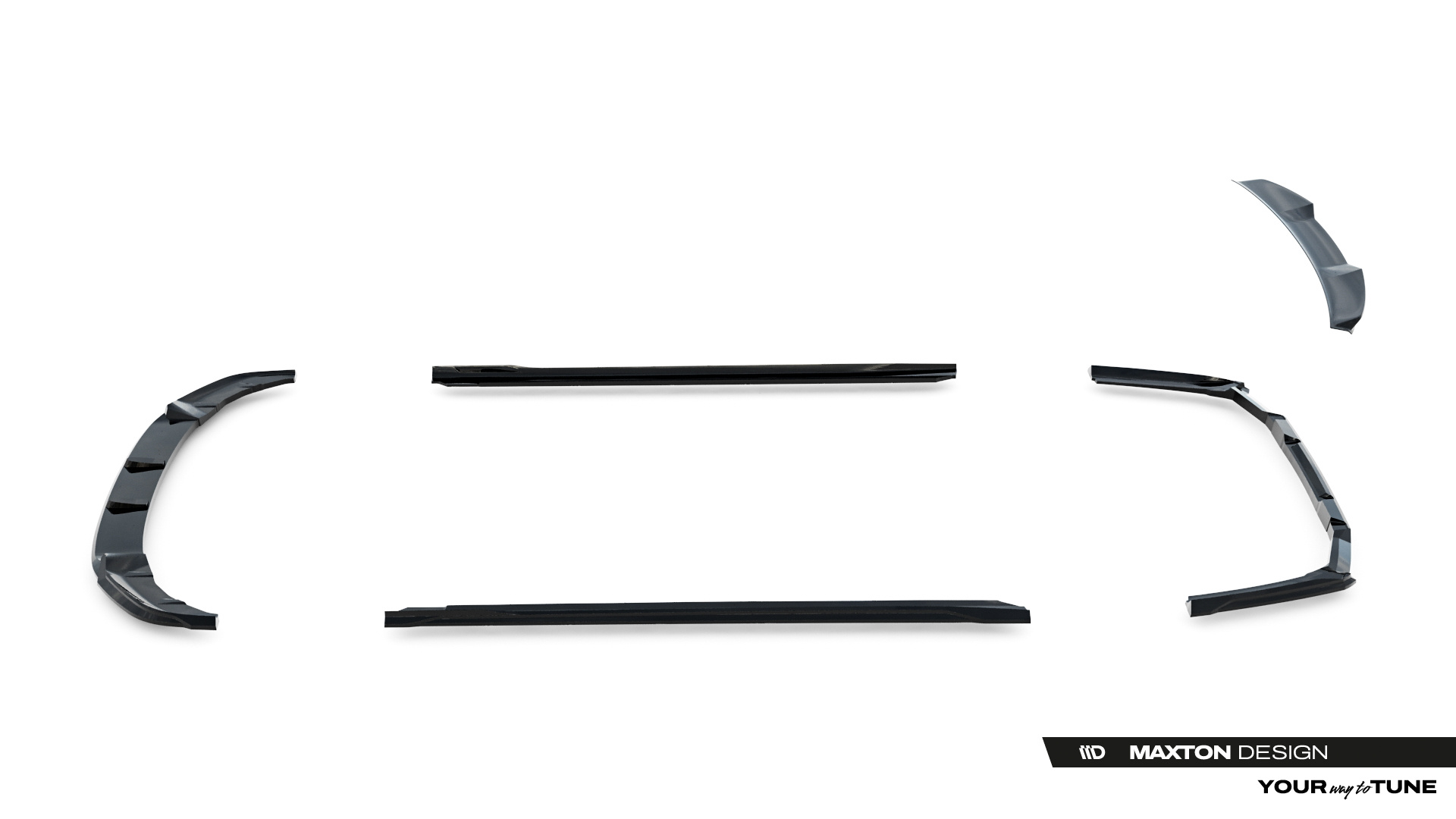 Bodykit BMW 5-serie G60 M-Pack Maxton Glanzend zwart V.1