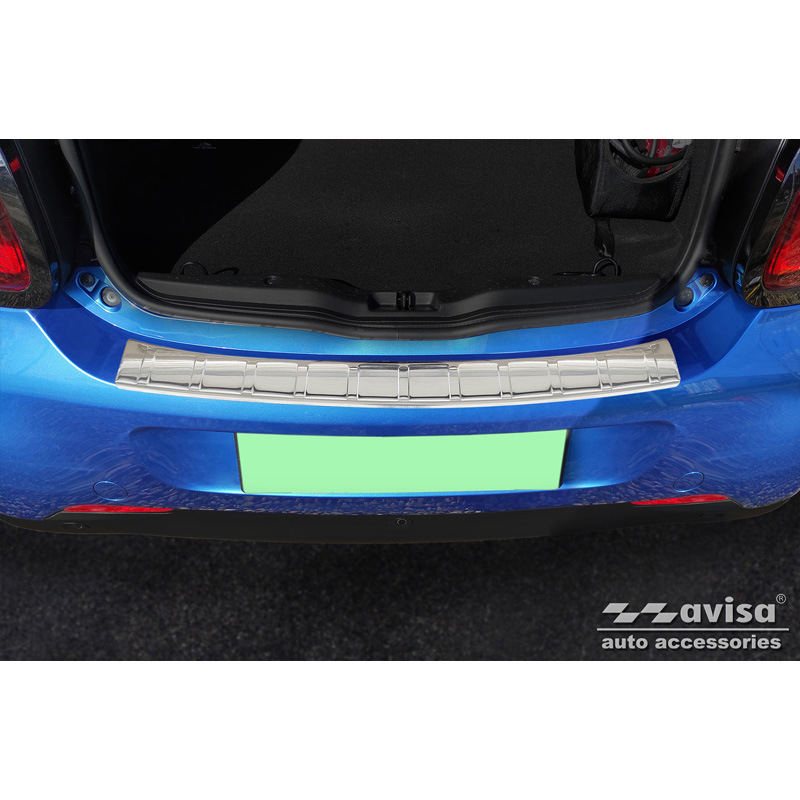 RVS Achterbumperprotector  Smart ForFour (W453) 2014-2020 & FL 2020- incl. EQ 'Ribs'