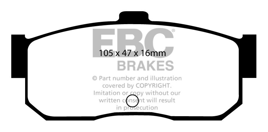 EBC Brakes NISSAN Sunny 2.0 GTi (N14) 92-95 Remblokken achterzij