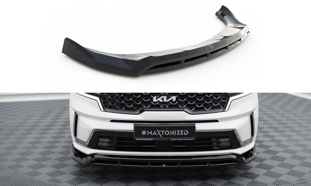 Voorspoiler Kia Sorento Mk4 2020-.. Glans Zwart