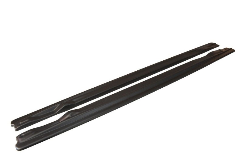 Zijskirts Diffusers Audi A6 S-Line C6 / C6 FL Glanzend Zwart