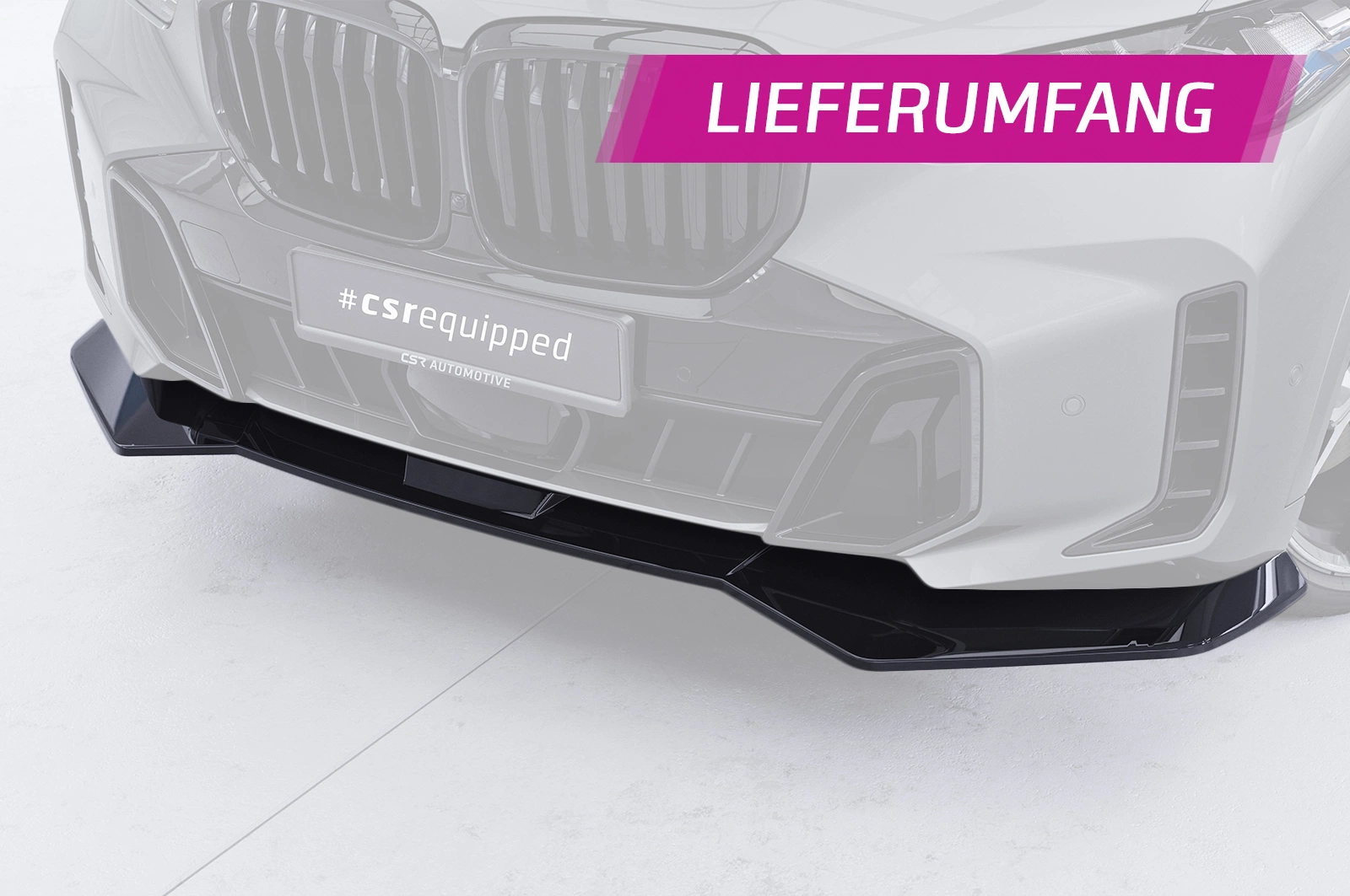 Voorspoiler BMW X5 G05 glans zwart
