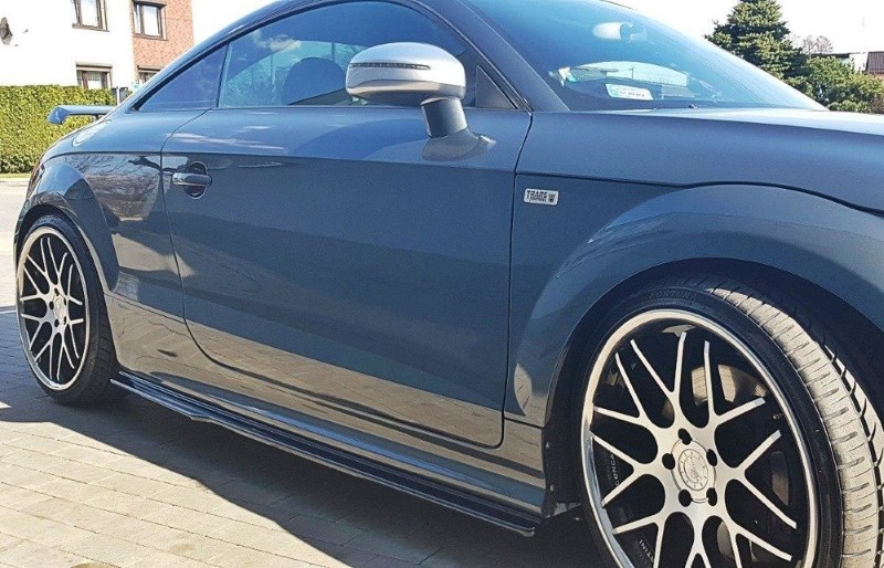 Zijskirts Diffusers Audi TT S/ TT S-Line 8J Glanzend Zwart