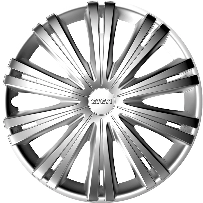 4-Delige Wieldoppenset Giga 16-inch zilver