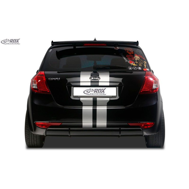 Achterskirt 'Diffusor'  Kia Cee'd ED HB 2007-2012 (ABS zwart glanzend)