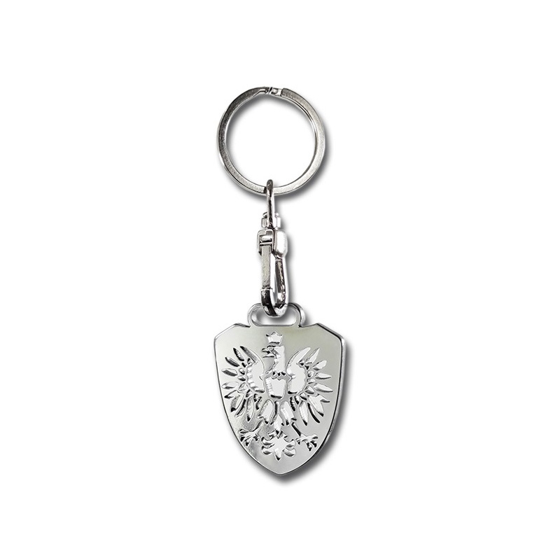 RVS sleutelhanger - 'Adelaar' (Zilver)